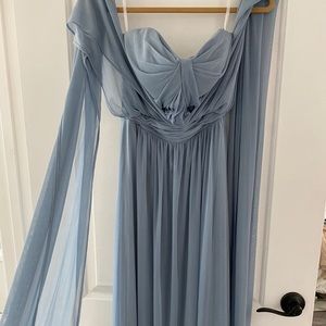 Blue bridesmaid gown (s)